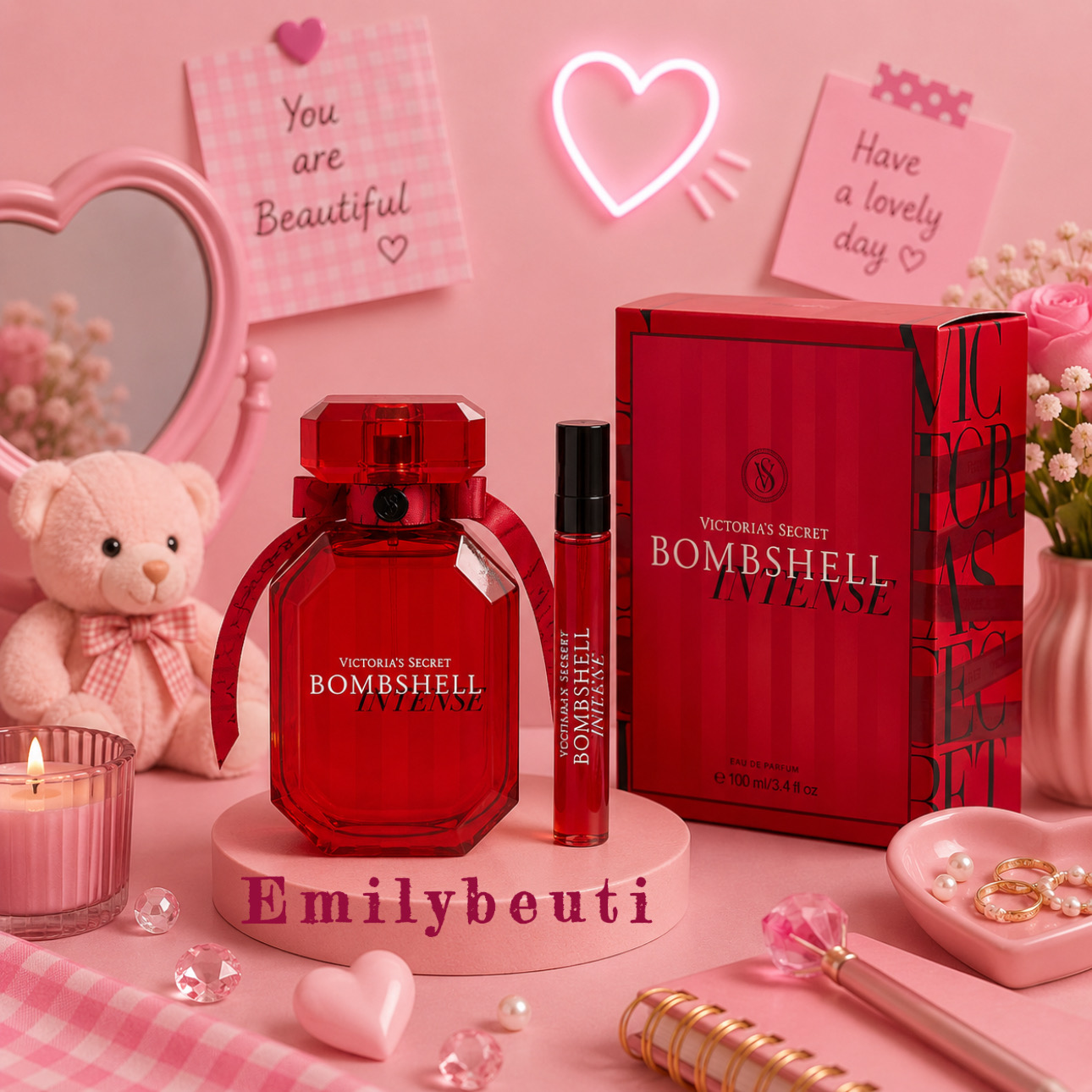 دکانت عطر بامشل قرمز | Victoria’s Secret Bombshell 🎀