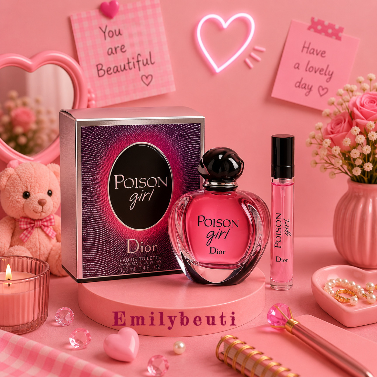 دکانت عطر پویزن گرل صورتی | Dior Poison Girl 🎀