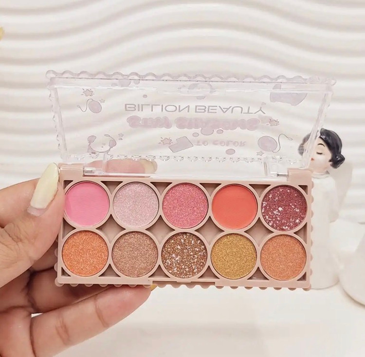 پالت سایه چشم 10 رنگ BILLION BEAUTY